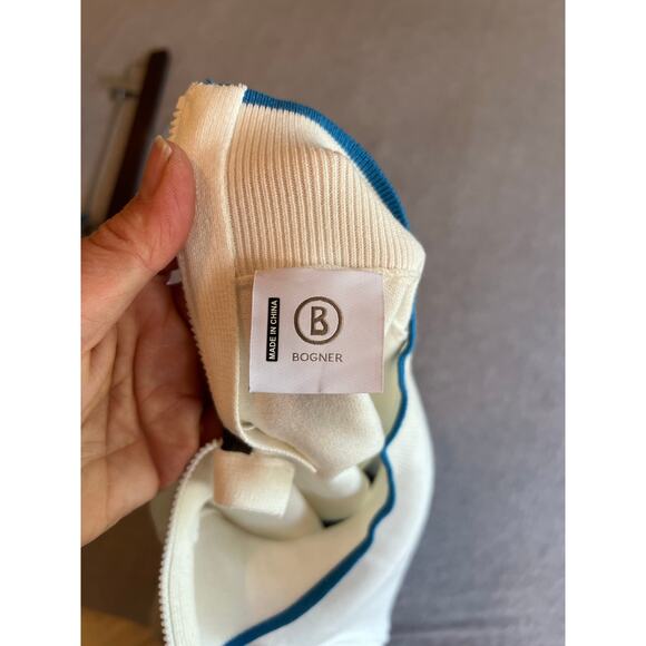 Bogner women’s winter sweater size 8 front chest pocket mountains apres top - Picture 5 of 7